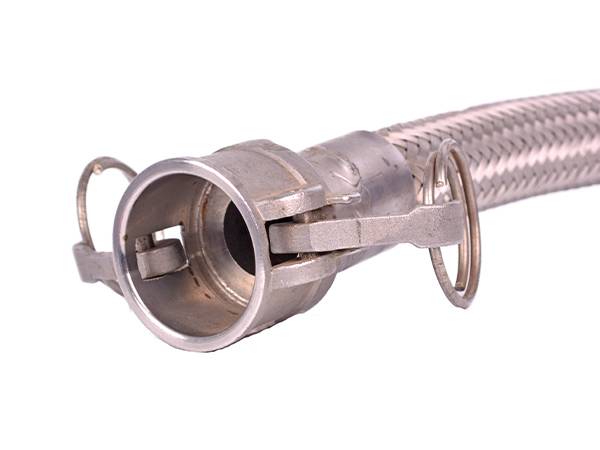 Metal hose with camlock coupling connector