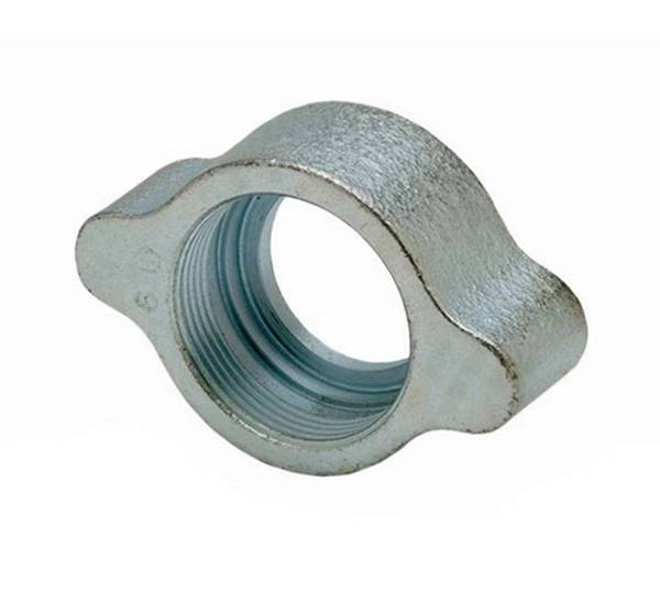 A swivel nut on the white background.